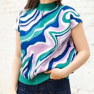 NWT Michelle McDowell Noelle Sweater - Magic Marble Size XL